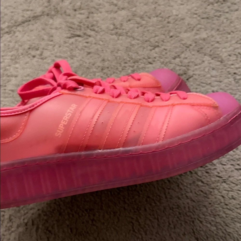 Adidas Superstar Jelly Pink Sneakers — Women’s 9